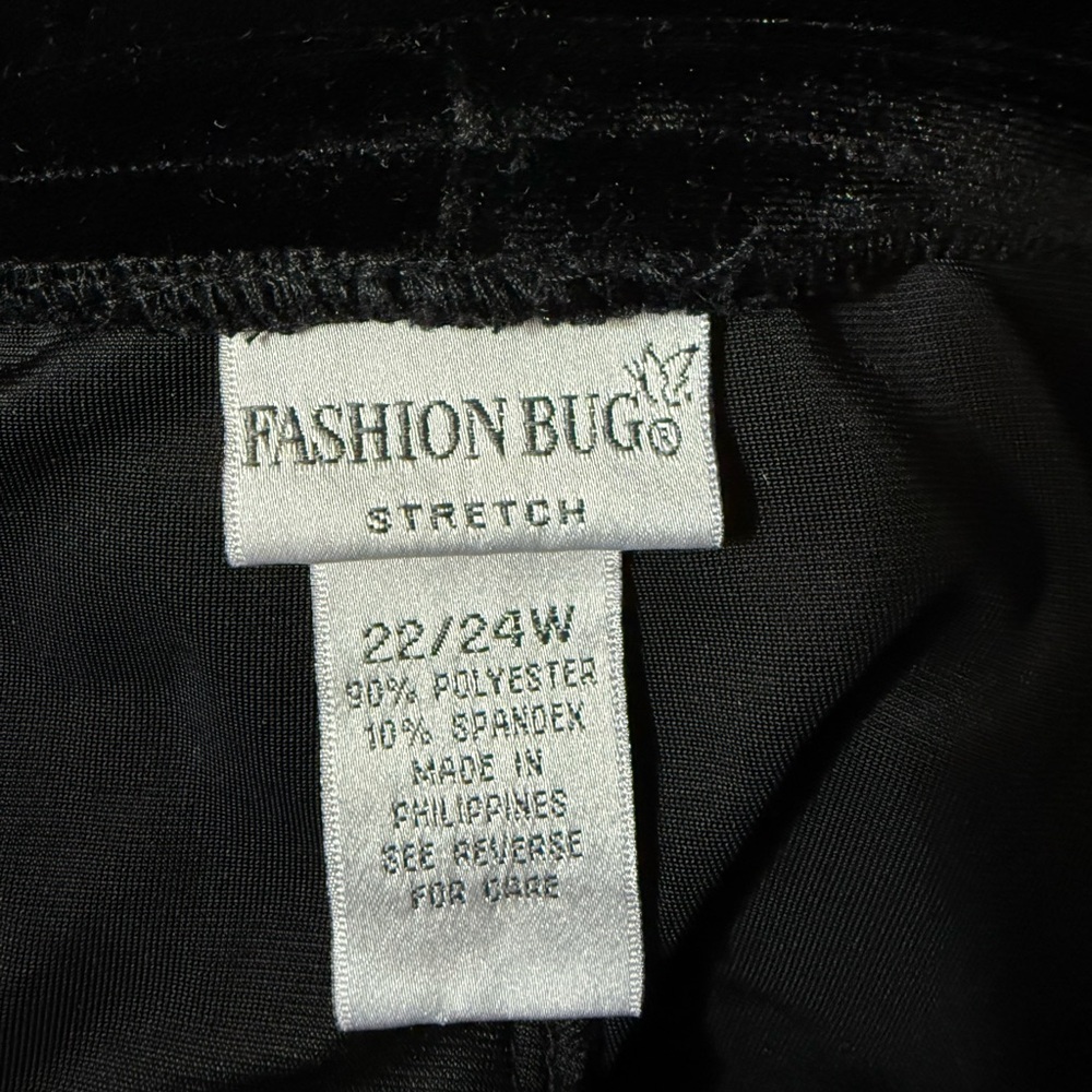 Fashion Bug Black Velvet High-Low Skirt - Picture 2 of 5